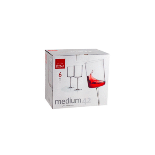 SET 6 COPAS VINO 420 ML MEDIUM COD: 00124911