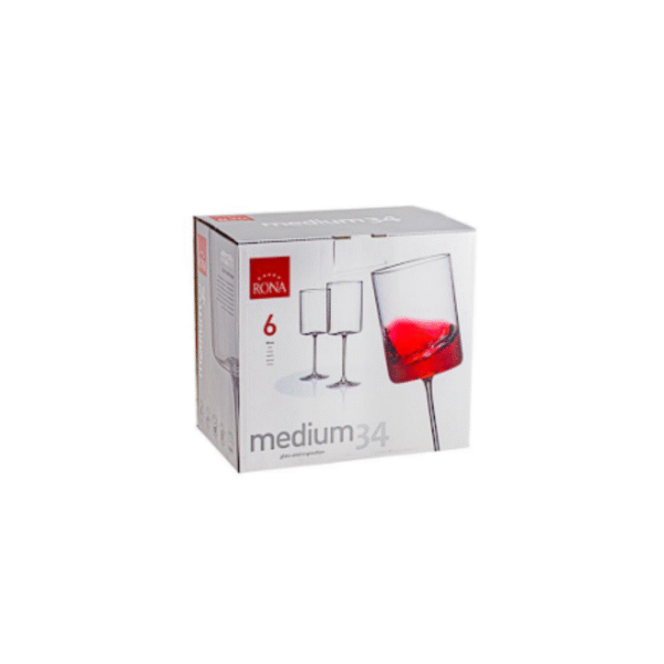 SET 6 COPAS VINO 340 CL MEDIUM COD: 00124901
