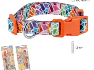 CORREA+ COLLAR DE PERRO MODELO GAUDI MULTICOLOR COD: GAUDI MULTICOLOR