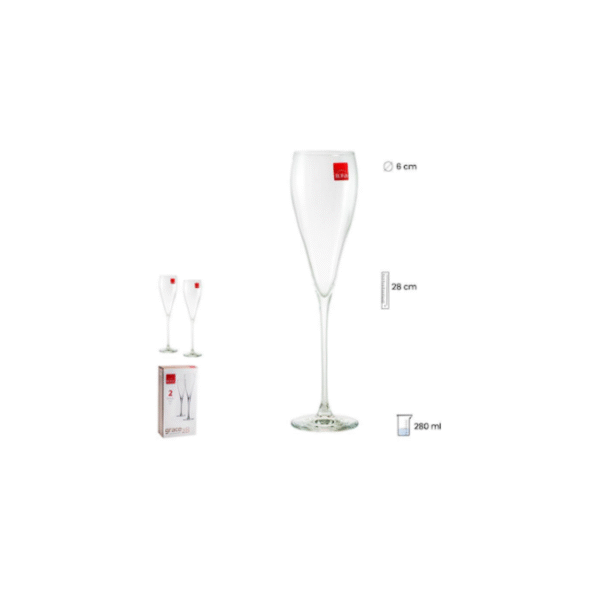 SET 2 COPAS CAVA 280 ML GRACE COD: 0012498