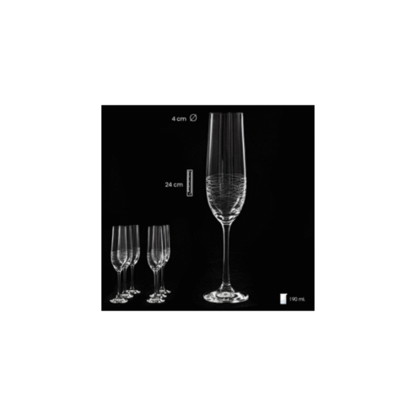 SET 6 COPAS CAVA 190 ML VIOLA PANT COD: 00117261