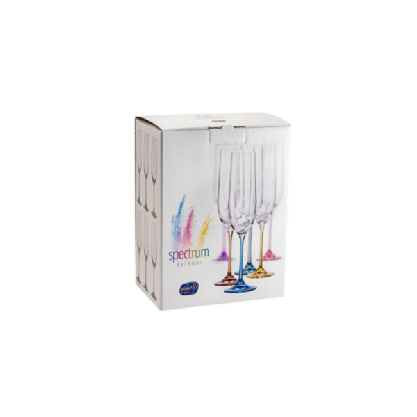 SET 6 COPAS CAVA 190 ML PIE COLOR SURTIDO COD: 00123451