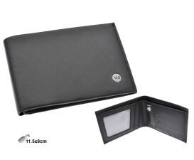 CARTERA AMERICANA OLMO PIEL NEGRA MG283 RFID  H:11CM. MOD 42852