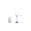 SET 6 COPAS CAVA 190 ML PIE COLOR SURTIDO COD: 0012345