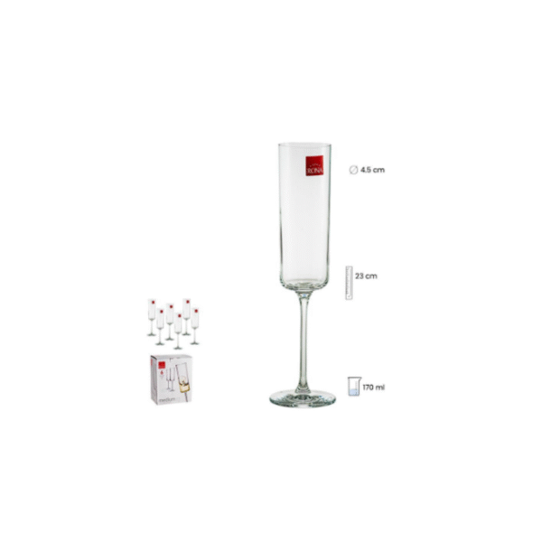SET 6 COPAS CAVA 170 ML MEDIUM COD: 0012492
