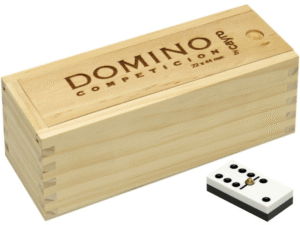 DOMINO COMPETICIÓN EN CAJA DE MADERA EC250 18X6,9 CM