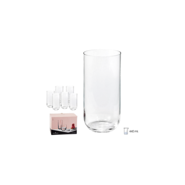 SET 6 VASOS ALTOS 440 ML UMA COD: 0011719