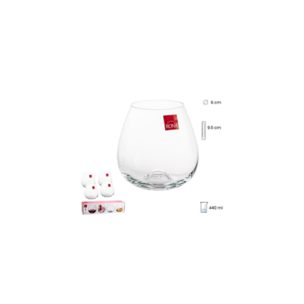 SET 4 VASOS ALCOHOL 440 ML DRINK MASTER COD: 0012503