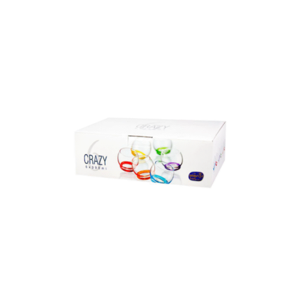 SET 6 VASOS COLOR IRREGULAR SURT IDO 390 ML COD: 00123381