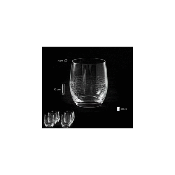 SET 6 VASOS BAJOS 300 ML VIOLA PANT COD: 0011727 1