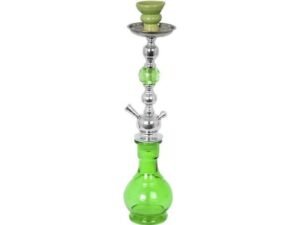 SHISHA-1 CRISTAL-18301 VERDE CROMO H:43CM. COD: 30111