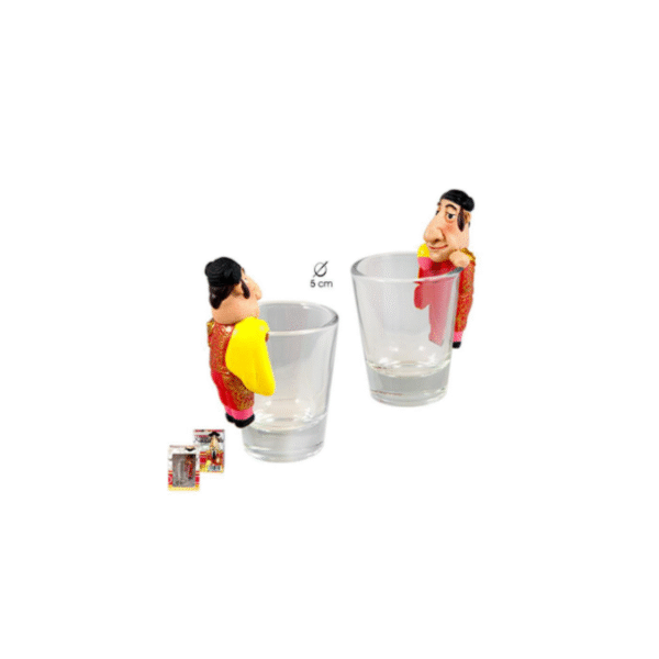 SET 6 VASOS CHUPITO CON TORERO COD: 0007281
