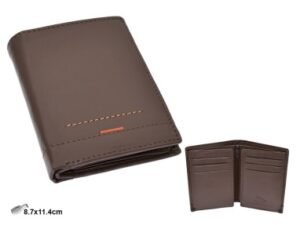 CARTERA CLASICA HESPERIA PIEL MARRON Z306 H:11CM. MOD 42611