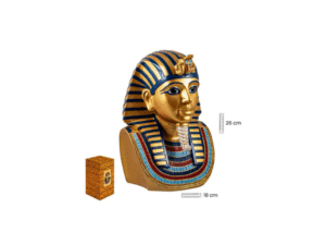BUSTO TUTANCAMON 26 CM DORADO COD: 0023246