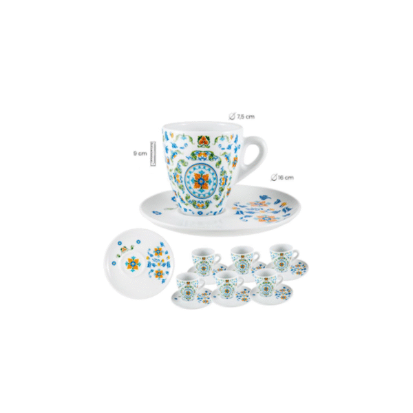 SET 6 TAZAS GRANDES NATURA COD: 0002699