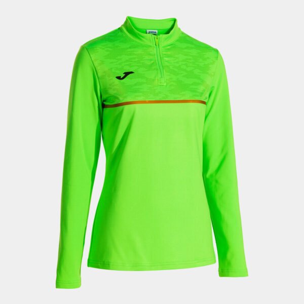 SUDADERA MUJER JOMA RECORD III VERDE FLÚOR CD: 902529.020