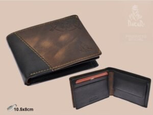 CARTERA DAKAR ST.LOUIS AMERICANA NEGRA/MARRON Z024 H:11CM. MOD 42388