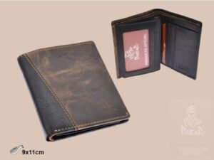 CARTERA DAKAR ST.LOUIS CLASICA NEGRA/MARRON Z028 H:11CM. MOD 42391
