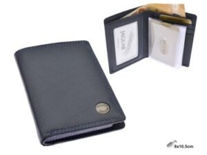 CARTERA TARJETERO CLASICA PÑA YUKON PIEL AZUL Z325 H:10,5CM. MOD 42968