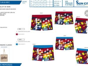 BAÑADOR BOXER NIÑO VENGERS.  COD: 49WE1818