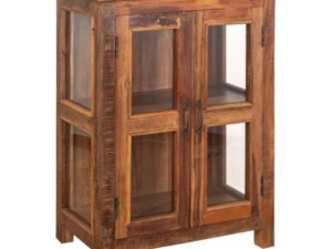 ARMARIO DE MADERA CON VIDRIERA.  COD: 34294
