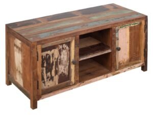 MUEBLE TV DE MADERA.  COD: 34298
