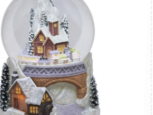 BURBUJA_BOLA MUSICAL-41933 CASA NAVIDAD INT.GIRAT. COD: 00935