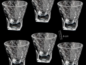 SET 6 VASOS CHUPITO DISEÑO MIMBRE     COD: 0005475