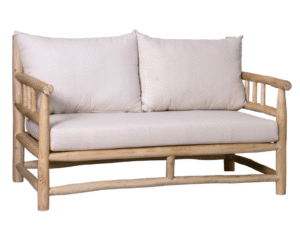 SOFÁ DOS PLAZAS VERANO MADERA TEKA.  COD: 34368
