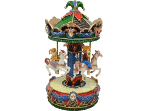 CARRUSEL MUSICAL MED. CIRCUS VERDE 13X25CM. CD:40800