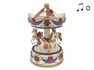 CARRUSEL MUSICAL MED. BLANCO/AZUL GJ106 11X11X19CM  COD 42691