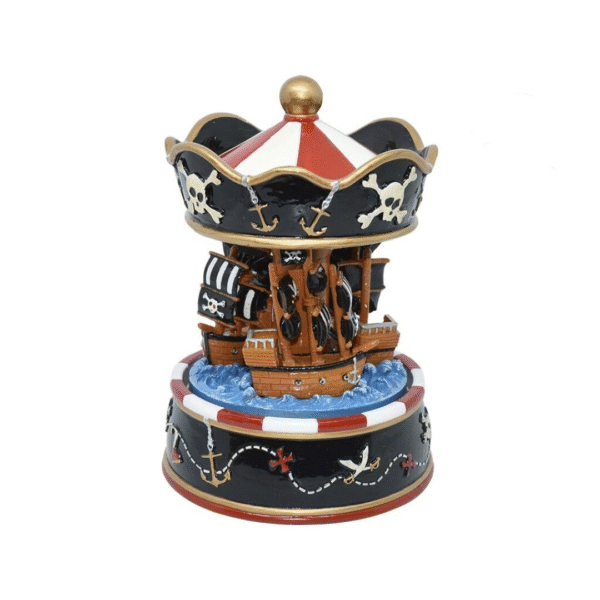 CARRUSEL MUSICAL PÑO. BARCO PIRATA 11X17CM COD 40540
