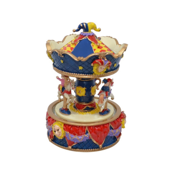 CARRUSEL MUSICAL PÑO. CIRCUS ROJO/AZUL 11X17CM COD 40798