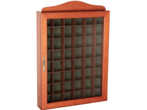 PACK 2 VITRINAS DEDALES NOGAL C/PUERTA 27X4X40CM.  COD:40812