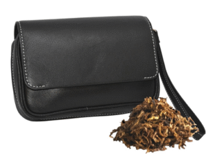 BOLSA TABACO-3 COMBI PIEL NEGRA AE63 20X7X14CM