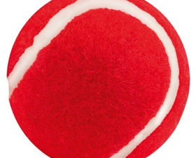 PELOTA PARA MASCOTAS NIKI ROJO COD: NI23-RO