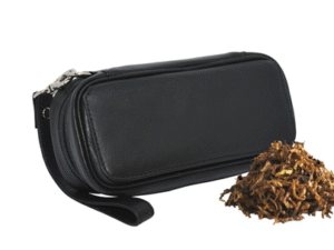 BOLSA TABACO-2 COMBI PIEL NEGRA AE36 19X7X9CM