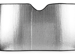PARASOL DELANTERO DE COCHE. TAMAÑO 180 X 80 CM. PLATEADO.
