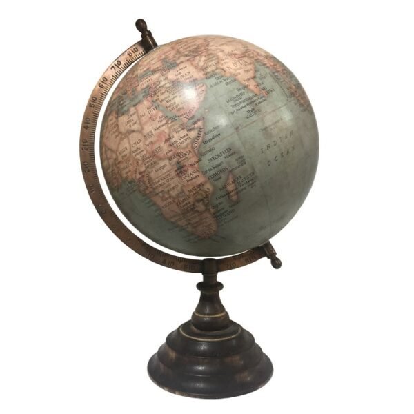 GLOBO TERRAQUEO EN PVC Y MADERA. 20CM. COD: 22989