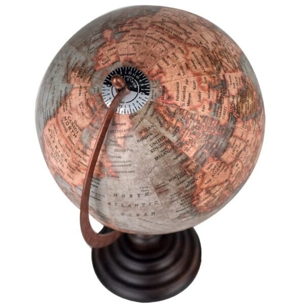GLOBO TERRAQUEO EN PVC Y MADERA. 20CM. COD: 22989 - Imagen 2