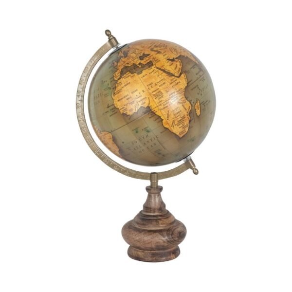 GLOBO TERRAQUEO EN PVC Y MADERA. 20CM. COD: 18960