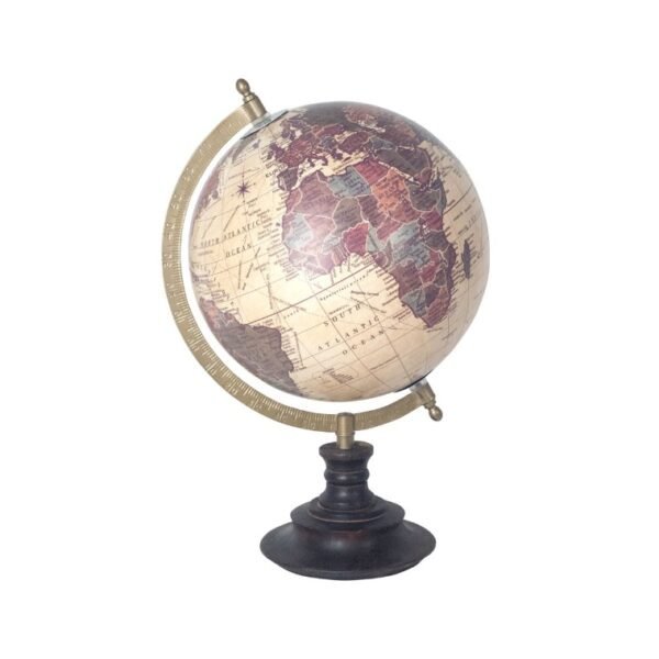 GLOBO TERRAQUEO EN PVC Y MADERA. 20CM. COD: 18963