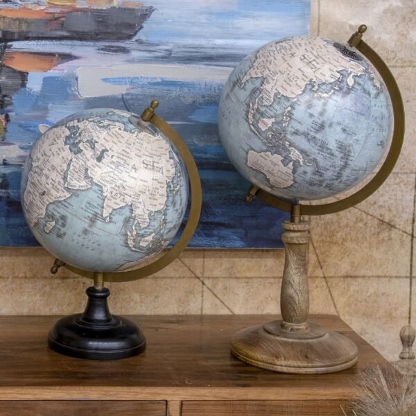 GLOBO TERRAQUEO EN PVC Y METAL. 20CM. COD: 3149
