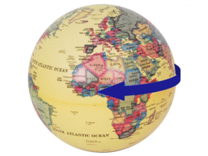 GLOBO MAPAMUNDI TERRAQUEO BEIGE GIRAT. COD: 20322