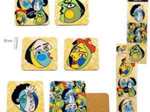 SET 6 POSAVASOS CARAS MODERNAS COD: 0007210