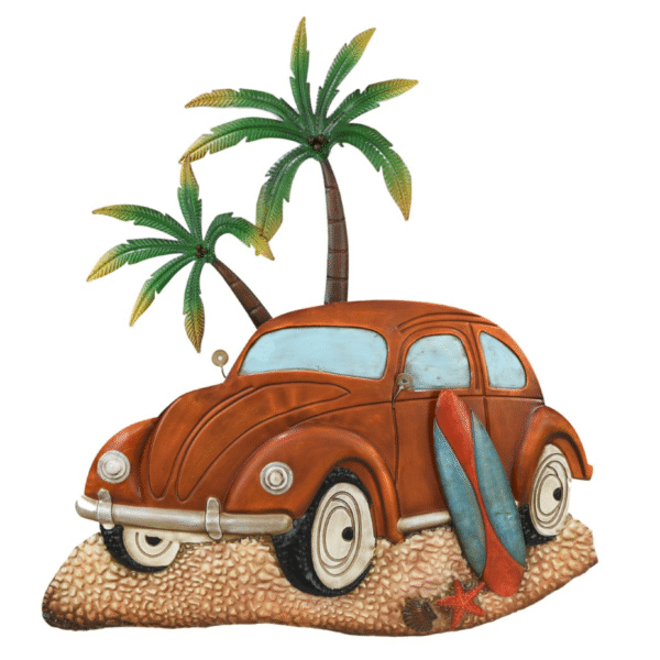 ADORNO DE PARED. METAL. MOD: COCHE TROPICAL. COD: 35038