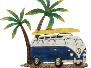 ADORNO DE PARED. METAL. MOD: MINIBUS TROPICAL. COD: 35036