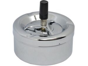 CENICERO PUSH CROMADO SI50 11X11X10CM COD: 30537