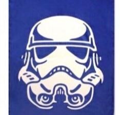 TOALLA DE PLAYA MODELO STAR WARS SOLDADO IMPERIAL. EN ALGODÓN 320 GRS.  COLOR AMARILLO. TAMAÑO 70x140. COD: 39SW52475602A-NEW