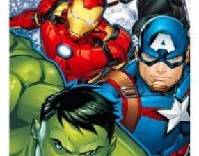TOALLA DE PLAYA MODELO AVENGERS. DE MICROFIBRA.  MULTICOLOR. TAMAÑO 70x140. COD: 39AV-T-1-NEW